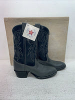 New Youth Gray Bronco Cowboy Boots. B 1892 4.5 4 1/2 D. 22-108