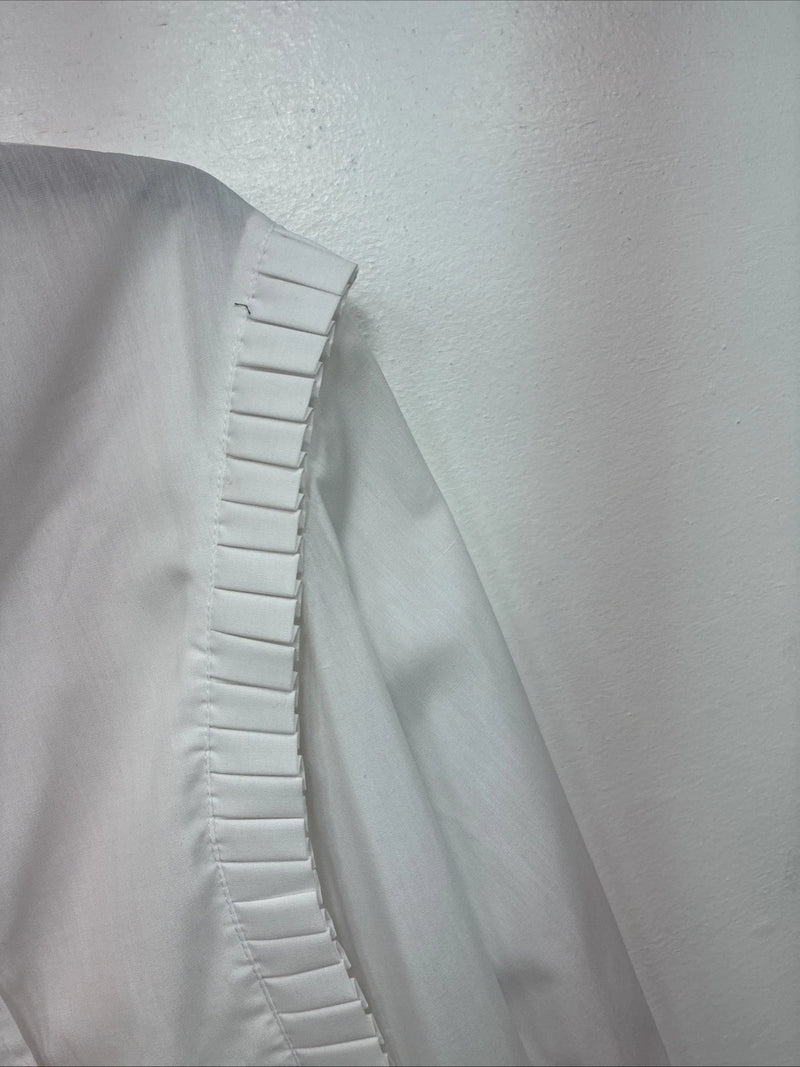 New Women’s H Bar C White Long Sleeve Pearl Snap Size 38 YY-115