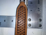 New Brown Genuine Leather Nocona Weaved And Pendent 46” Belt #2216448 NN-142