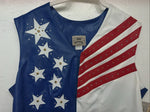 New Women’s 1849 Authentic Ranchwear XXXL Bkue White Red USA Show Vest WW-43