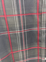New Kids ELY Cattleman Green Red Plaid Long Sleeve Pearl Snap Large DD-30