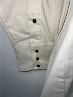 New Men’s Blue White Brooks&Dunn Long Sleeve Pearl Snap Shirt. 16.5x34 L P-63