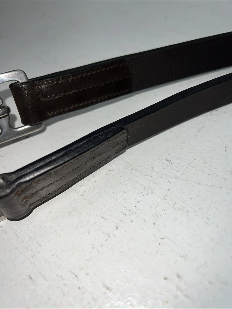 New Imperial Black Adult Schooling Stirrup Straps 60” #15022 EE-31
